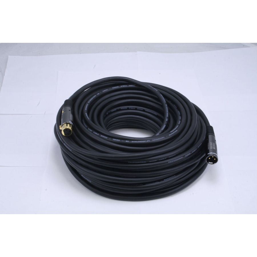 Monoprice Premier XLR Audio Cable - 100 ft XLR Audio Cable for Audio Device - First End: 1 x XLR Audio - Male - Second End: 1 x XLR Audio - Female - Shielding - Gold Plated Connector - 16 AWG