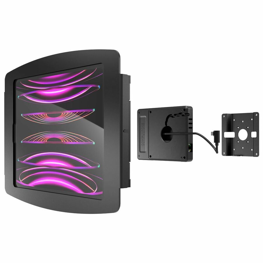 Compulocks Mounting Enclosure for Tablet, iPad Pro (2020), iPad Pro (2021), iPad Pro (2018), iPad Pro (3rd Generation), iPad Pro (4th Generation), iPad Pro (5th Generation), iPad Pro (6th Generation), iPad Pro (2nd Generation), Docking Station, Printer, ... - Black