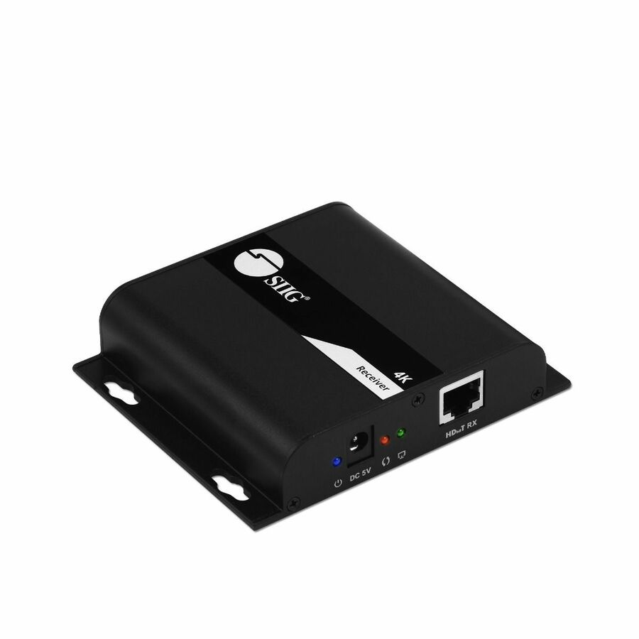 SIIG HDMI 4K30Hz HDbitT over IP Extender - Receiver - Additional receiver unit for CE-H25D11-S2 kit, adds an additional display to a single transmitter within your network, 4K30Hz, 394ft/120m, HDCP 1.4, One to Many, Many-to-Many, IR Control
