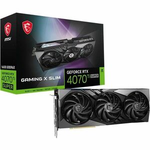 MSI NVIDIA GeForce RTX 4070 Ti SUPER Graphic Card - 16 GB GDDR6X - 7680 x 4320 - 2.69 GHz Boost Clock - 256 bit Bus Width - PCI Express 4.0 - DisplayPort - 3 x DisplayPort - HDMI