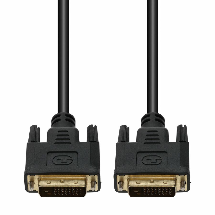 AddOn 6ft DVI-D Dual Link-24+1 pin (Male) to DVI-D Dual Link-24+1 pin (Male) Black Cable, 1080P 60Hz