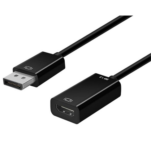 Monoprice video cable adapter DisplayPort HDMI Type A (Standard) Black