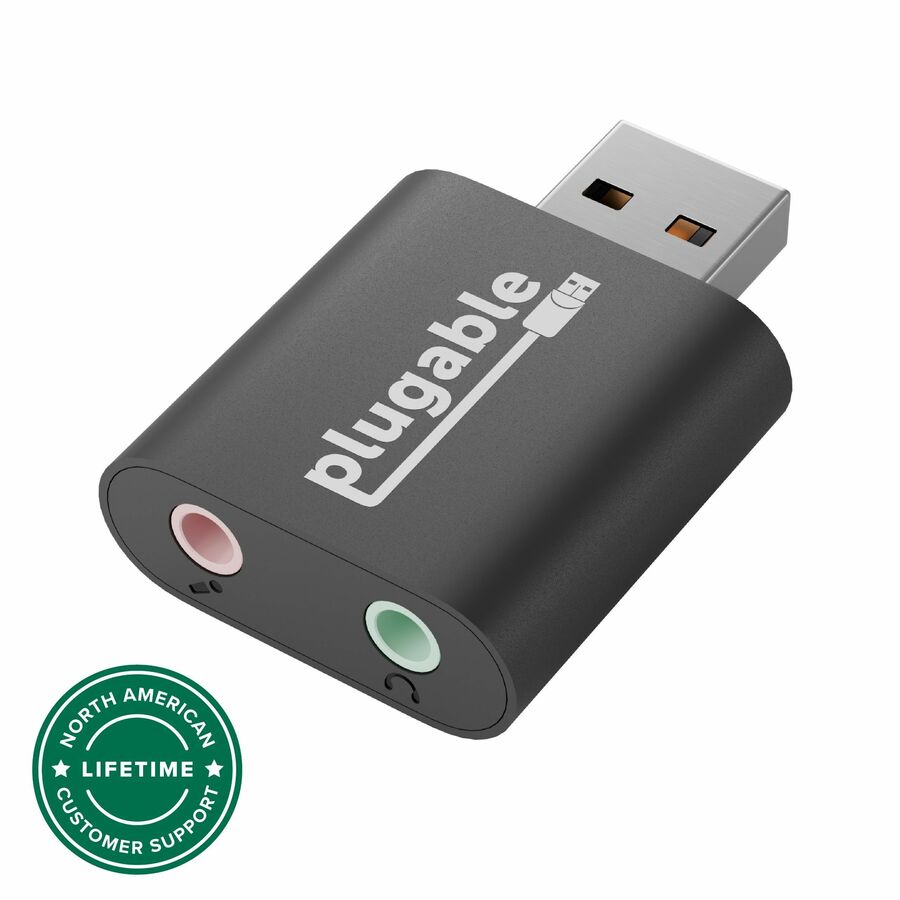 Plugable USB Audio Adapter with 3.5mm Speaker