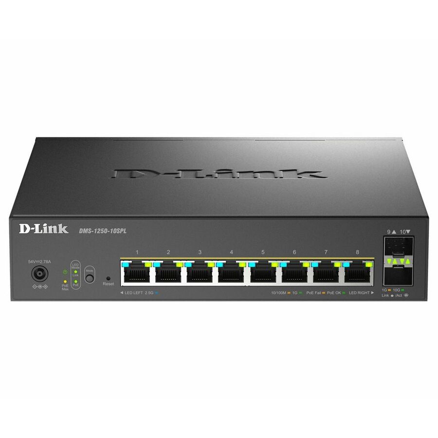 D-Link 10-Port Multi-Gigabit Smart Managed Switch with 2 10G SFP+ Ports