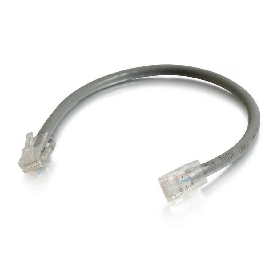 C2G 6in Cat6 Non-Booted Unshielded (UTP) Network Patch Cable - Gray
