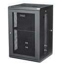 StarTech 4-Post 18U Wall Mount Network Cabinet, 19" Hinged Wall-Mounted Server Rack for Data / IT Equipment, Lockable Rack Enclosure