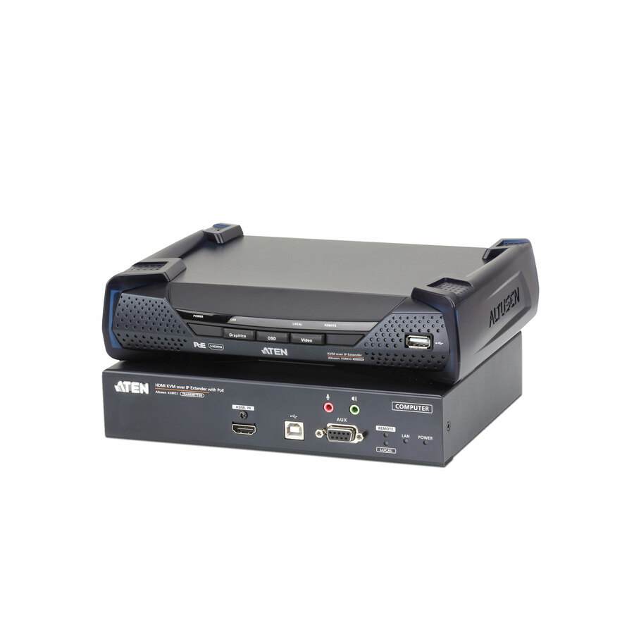 ATEN 4K HDMI Single Display KVM over IP Transmitter with PoE-TAA Compliant