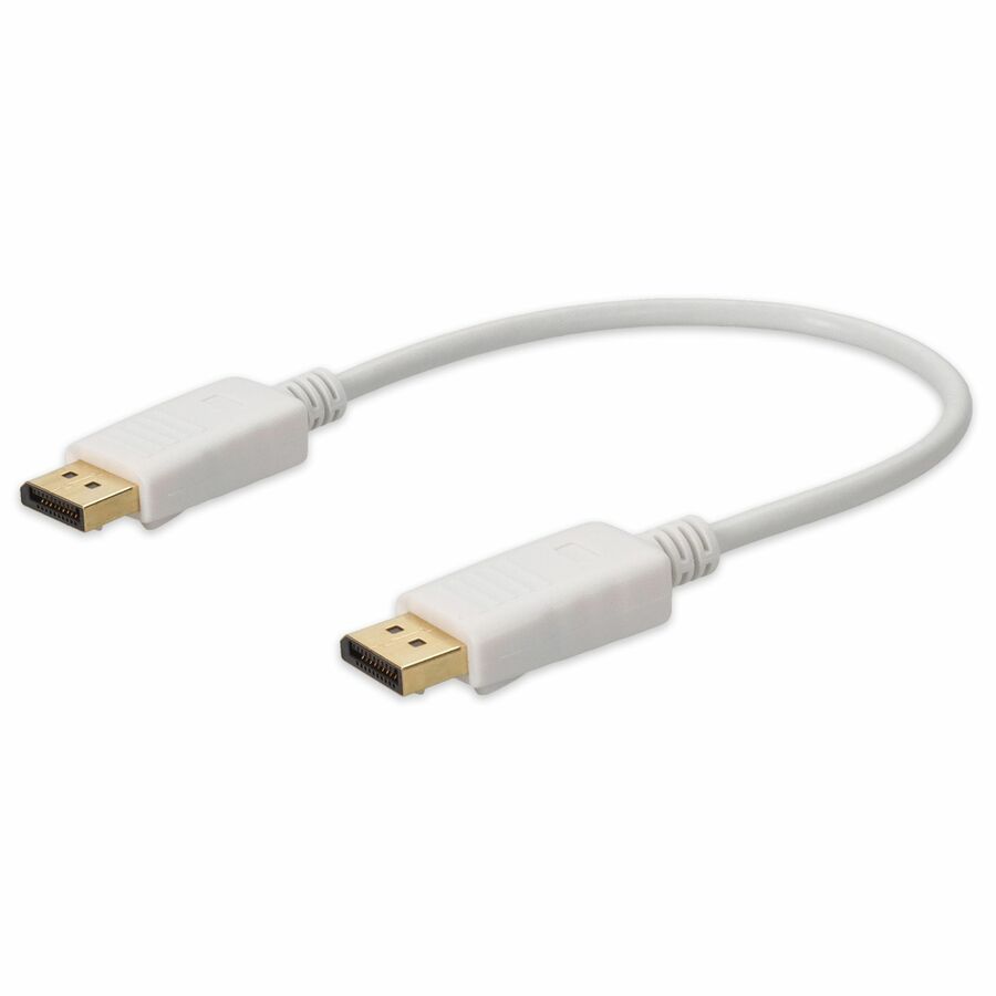 AddOn 3m DisplayPort Male to DisplayPort Male White Cable For Resolution Up to 3840x2160 (4K UHD)