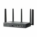 TP-Link Omada ER706W-4G Wi-Fi 6 IEEE 802.11ax 1 SIM Cable, Ethernet Modem/Wireless Router