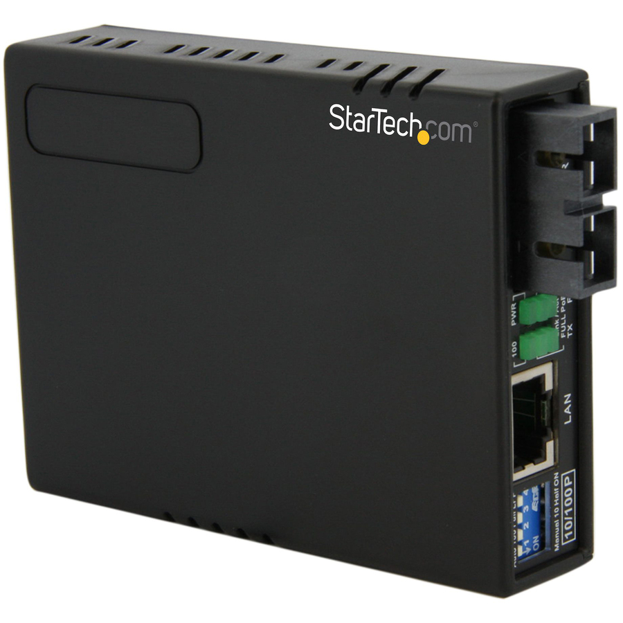 StarTech.com 10/100 Multi Mode Fiber to Ethernet Media Converter SC 2km with PoE - Convert and extend a 10/100 Mbps Ethernet connection up to 2 km over Multi Mode SC fiber - with PoE - fiber converter - ethernet media converter - fibre converter - 10/100 media converter - utp to fiber