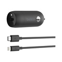 Belkin Boost Up Charge 20-Watt USB-C PD Car Charger with Lightning to USB-C Cable