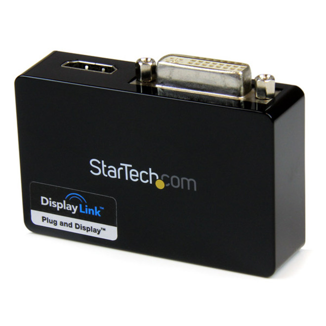 StarTech USB 3.0 to HDMI® and DVI Dual Monitor External Video Card Adapter, TAA