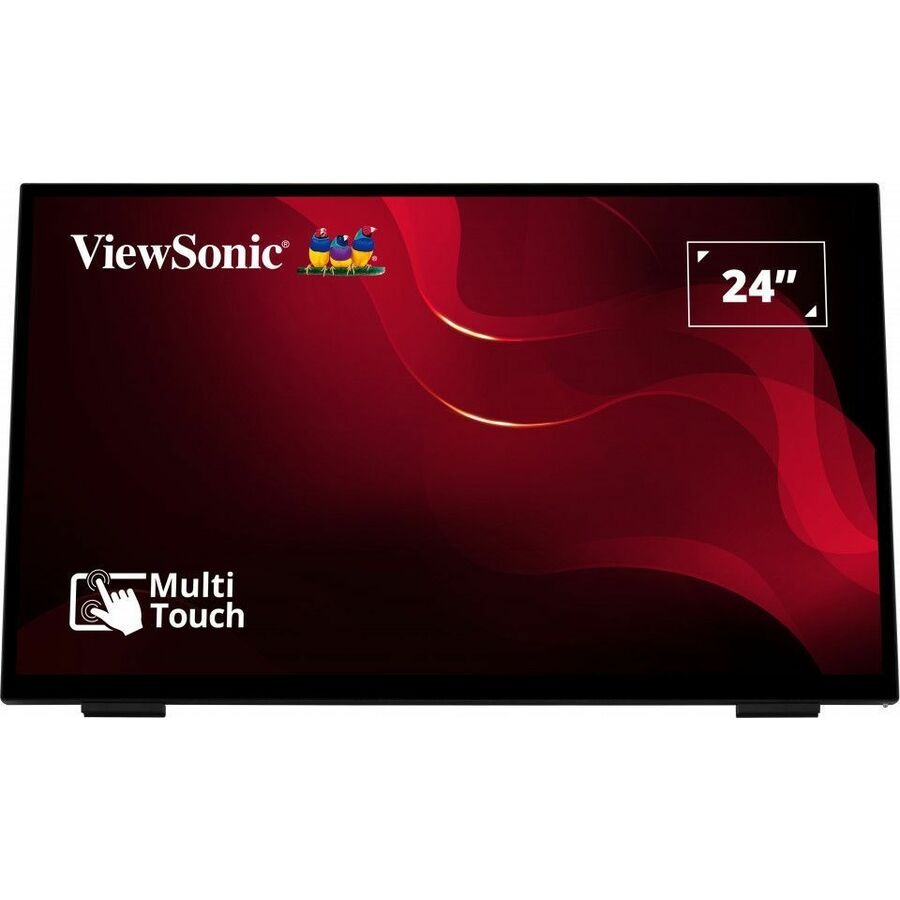 ViewSonic TD2465 24 Inch 1080p Touch Screen Monitor, 10-Point Multi-Touch for Industrial and Retail Environments, Glove-Friendly Interaction, Advanced Ergonomics, HDMI, USB