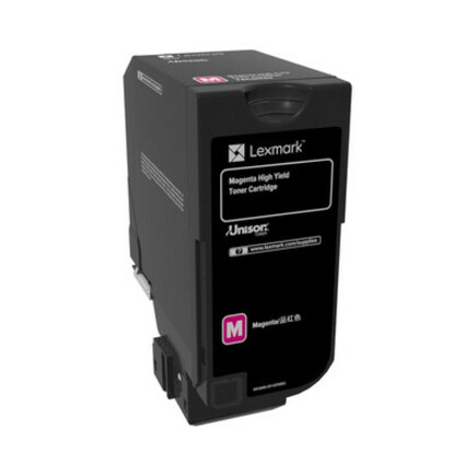 Lexmark Original Toner Cartridge - Laser - High Yield - 12000 Pages - Magenta