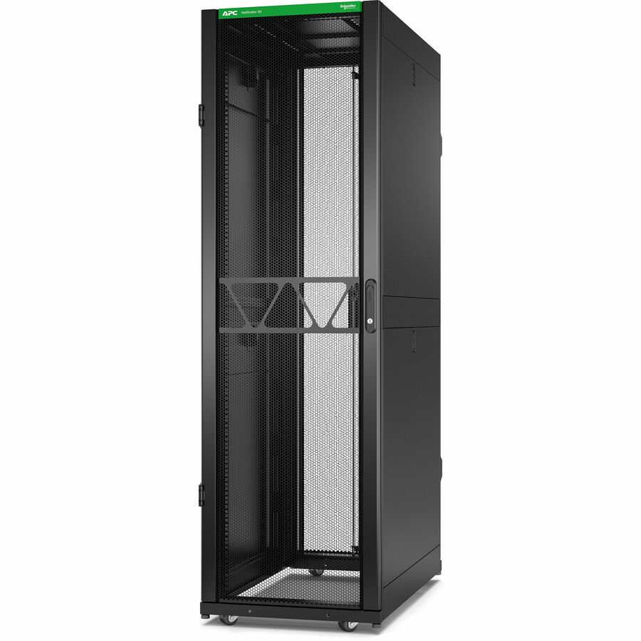 APC NetShelter SX Server Rack Gen 2, 42U, 1991H x 600W x 1070D mm, with Sides, Black [TAA]