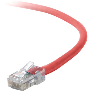 Belkin Cat5e Crossover Cable - RJ-45 Male Network - RJ-45 Male Network - 1ft - Red