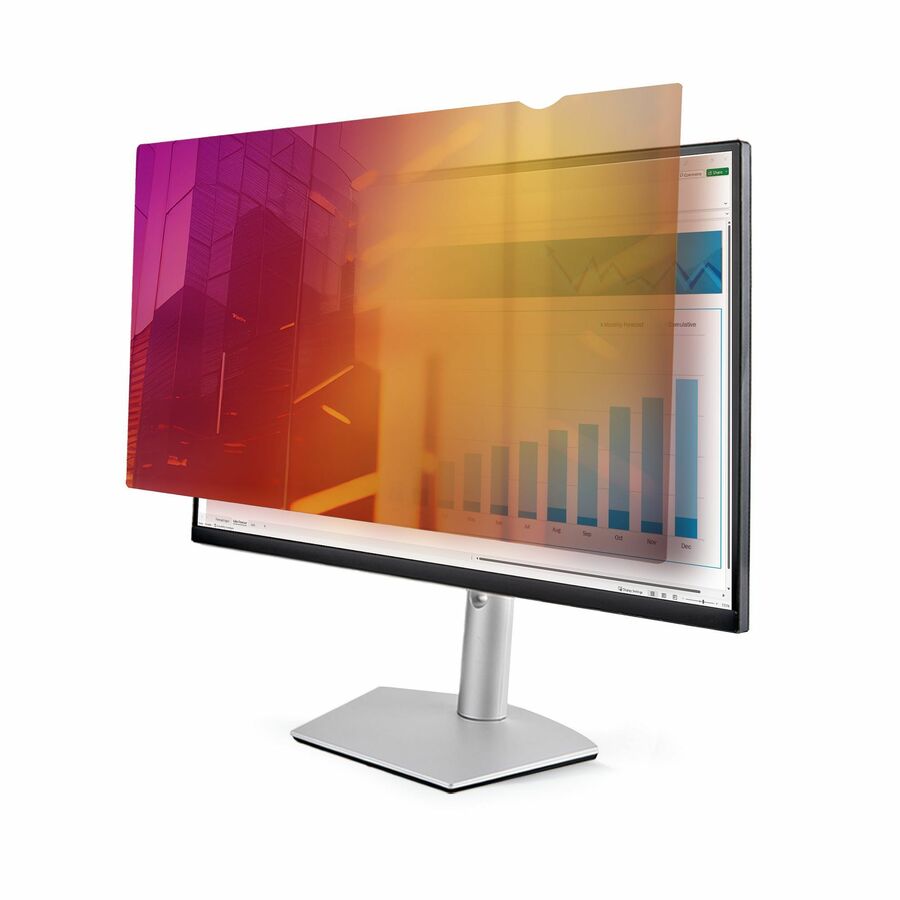 StarTech 23.8-inch 16:9 Gold Monitor Privacy Screen, Reversible Filter w/Enhanced Privacy, Screen Protector/Shield, +/- 30° View Angle