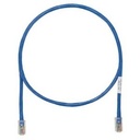 PANDUIT Cat.6 UTP Patch Cable - RJ-45 Male Network - RJ-45 Male Network - 7ft - Blue, Clear