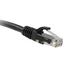 ENET Cat5e Black 35 Foot Patch Cable with Snagless Molded Boot (UTP) High-Quality Network Patch Cable RJ45 to RJ45 - 35Ft