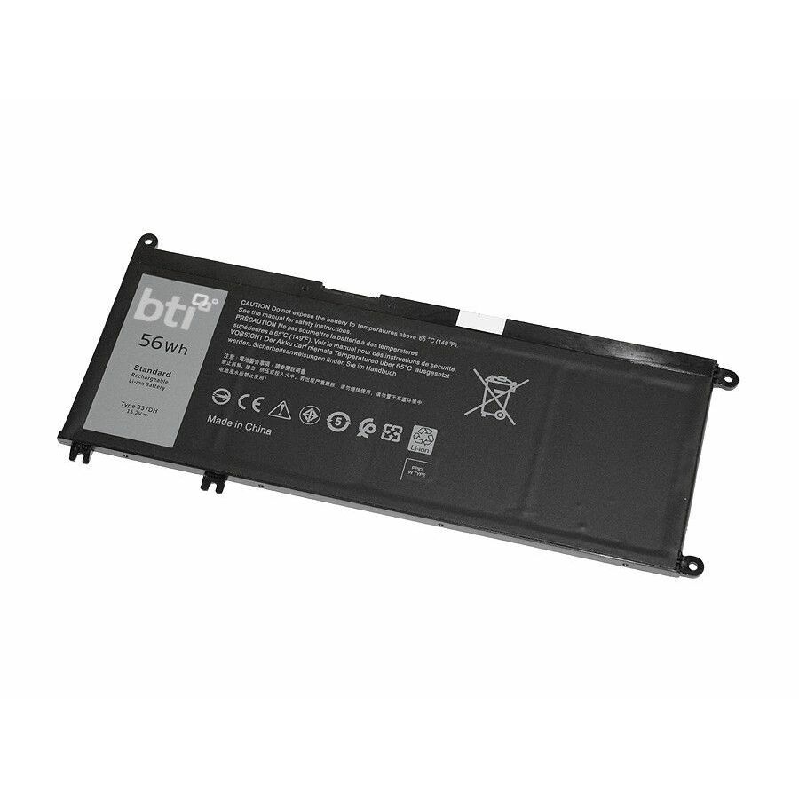 BTI 451-BCDM-BTI 15.2V 56WHR LI-ION BATTERY 033YDH, 7FHHV, 0PVHT1, 99NF2, 33YDH, PVHT1, 451-BCDM INSPIRON 17 7778, 17 7779, 7570, 7577, 7586, 7773, 7778, 7779, 7786, LATITUDE 3310, 3380, 3400, 3480, 3490, 3500, 3580, 3590, VOSTRO 7570, VOSTRO 7580