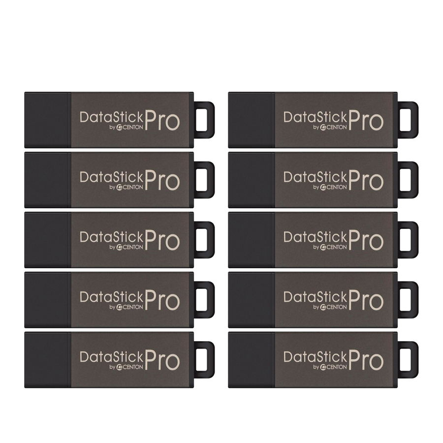 Centon 16GB DataStick Pro USB 2.0 Flash Drive - 10 Pack