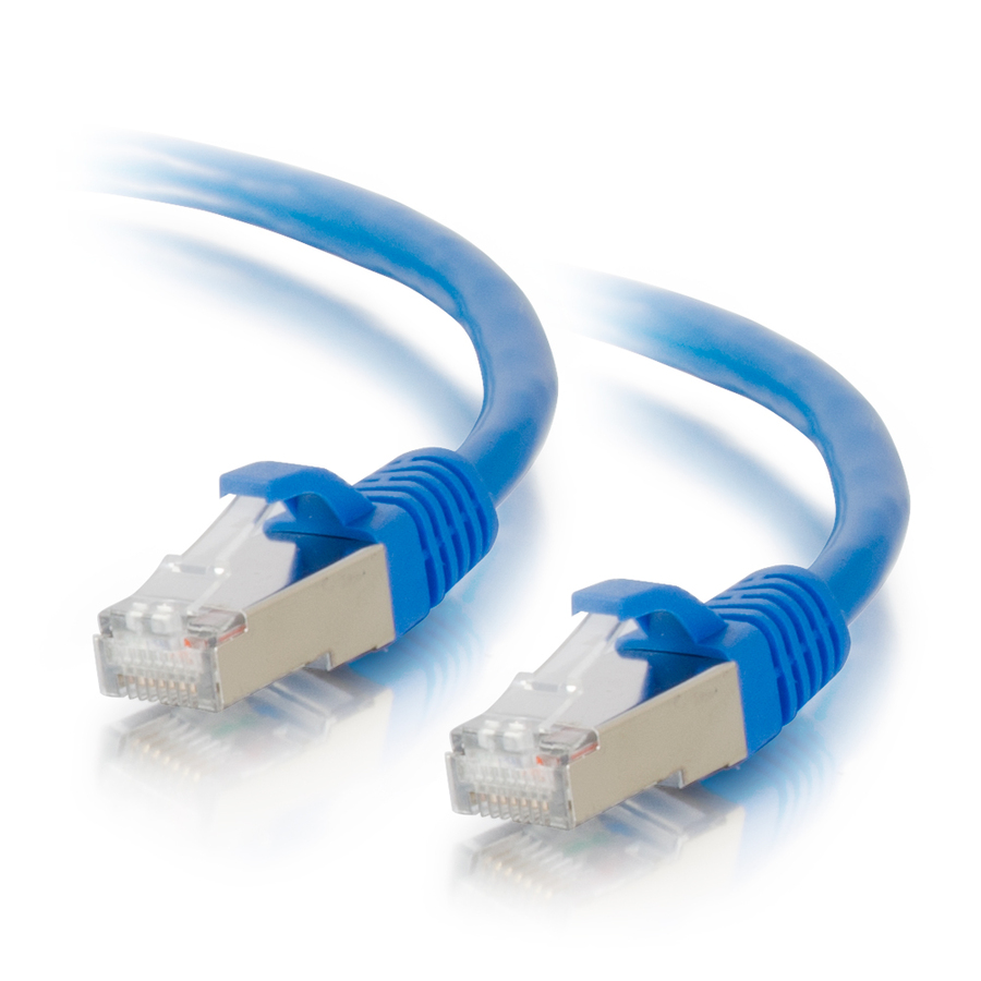 C2G-9ft Cat6a Snagless Shielded (STP) Network Patch Cable - Blue