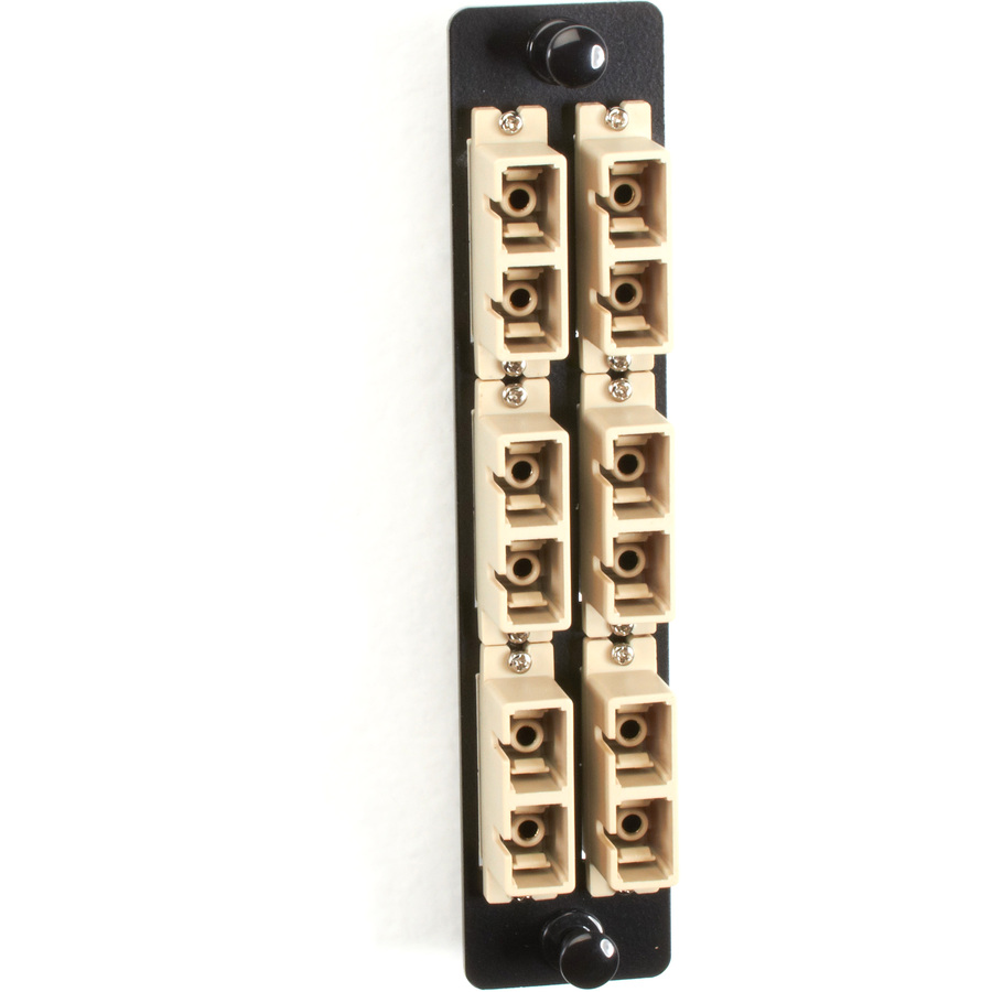 Black Box High-Density Multimode Fiber Adapter Panel - Ceramic Sleeve