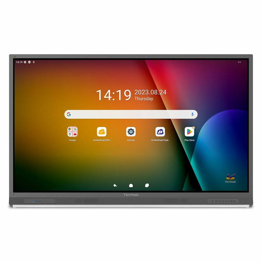 ViewSonic ViewBoard IFP6552-2ED - 4K UHD Interactive Display, Android EDLA-Certified, USB C, RJ45 - 350 cd/m2 - 65" - ViewSonic 65" Android EDLA-Certified ViewBoard Interactive Display