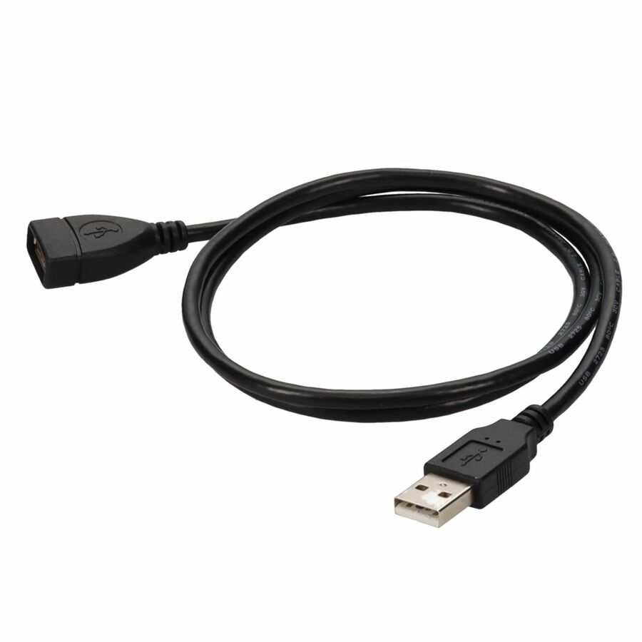 AddOn 5ft USB A 2.0 Male to Female Black Cable