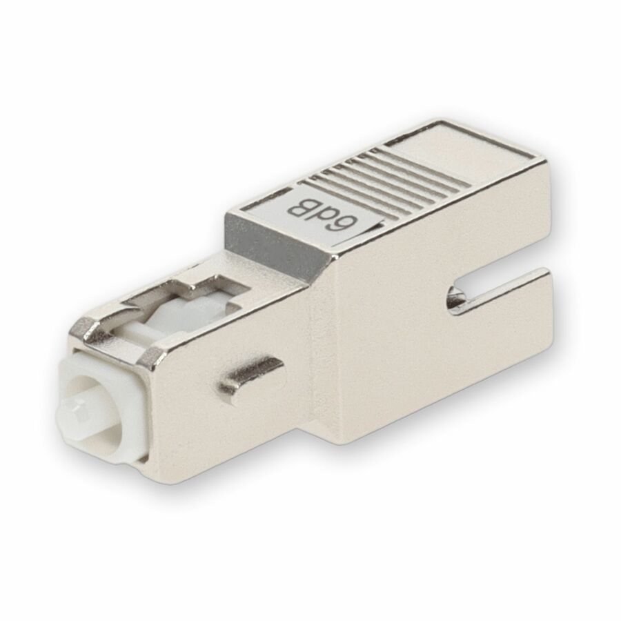AddOn 2-Pack of 6dB fixed SC Male to SC Female OS1 SMF Simplex Fiber Attenuators