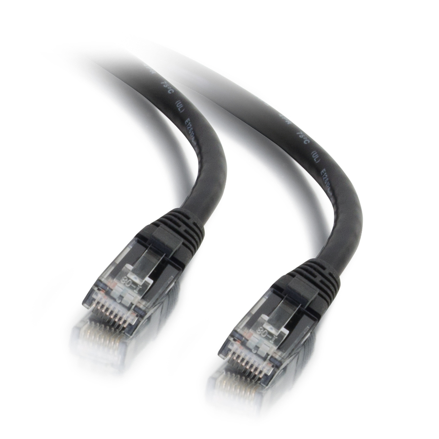 C2G 1ft Cat6 Ethernet Cable - Snaglass Unshielded (UTP) - Black