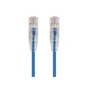 Monoprice SlimRun Cat6 28AWG UTP Ethernet Network Cable, 10ft Blue