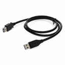 AddOn 15ft USB A 3.0 Male to Female Black Cable
