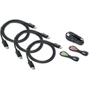 IOGEAR 4K Triple View DisplayPort Cable Kit with USB and Audio (TAA)
