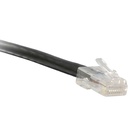 ENET Cat5e Black 2 Foot Non-Booted (No Boot) (UTP) High-Quality Network Patch Cable RJ45 to RJ45 - 2Ft