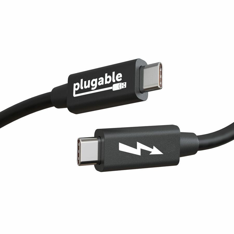 Plugable Windows Transfer Cable 6.6ft (2m), Thunderbolt 10Gbps, Bundled with Bravura Software for Windows PC to PC Migration - Unlimited Uses. Works between Thunderbolt 3 / 4, USB4 PCs
