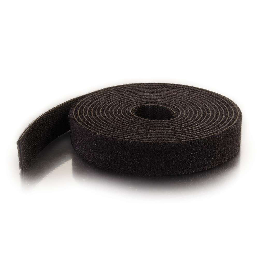 C2G 10ft Hook-and-Loop Cable Wrap - Cable Wrap - Black - TAA Compliant