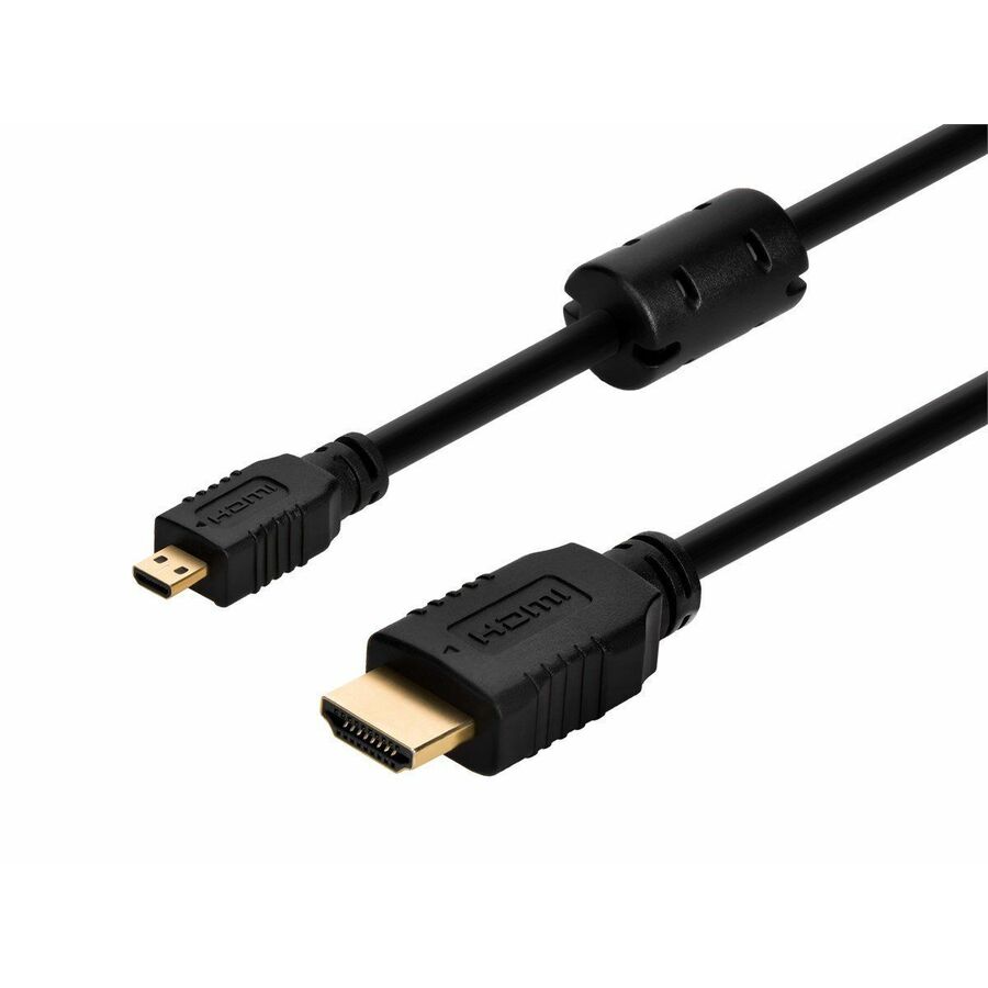 [04HDMItoMicroHDMI-06] Monoprice Standard Speed HDMI to Micro HDMI Cable with Ethernet 6ft Black