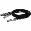 AddOn Cisco® QDD-4QSFP56-400-CU2M Compatible TAA Compliant 400GBase-CU QSFP-DD 400G to 4xQSFP56 100G PAM-4 Direct Attach Cable (Passive Twinax, 2m)
