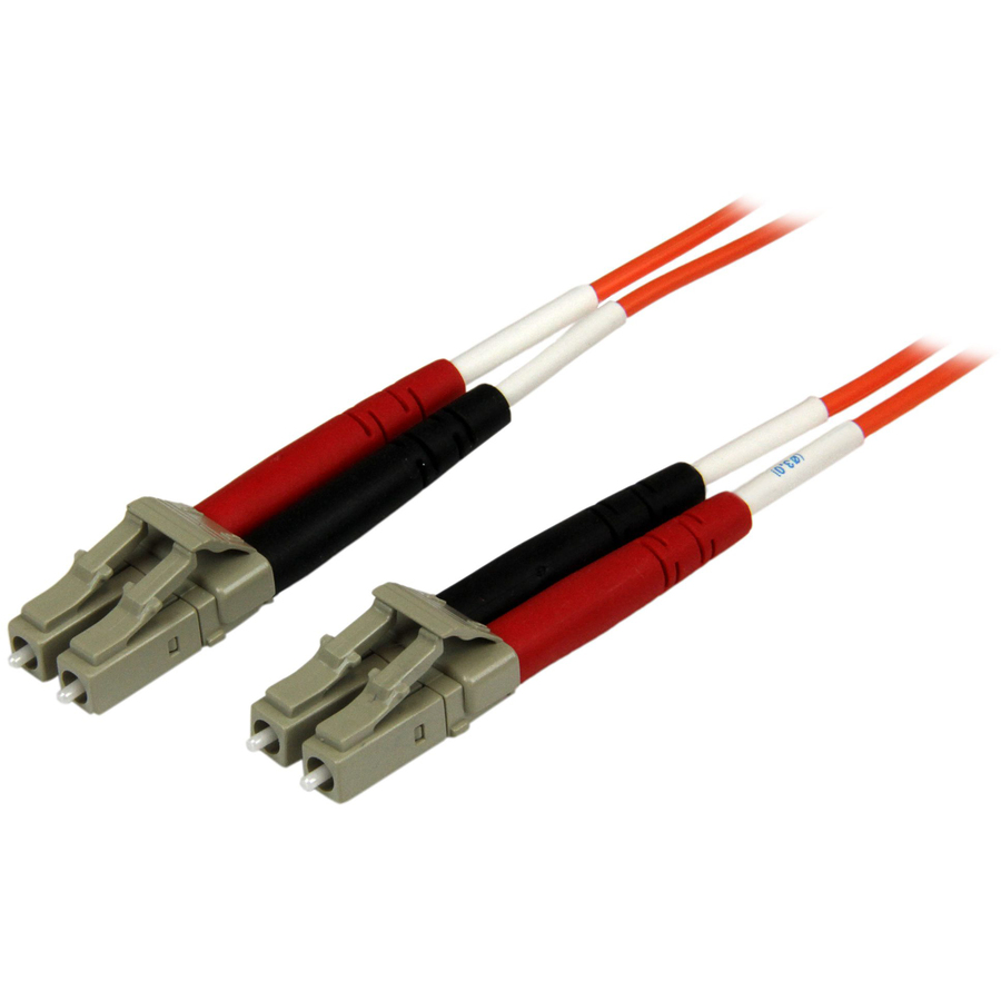 StarTech 3m Fiber Optic Cable - Multimode Duplex 50/125 - OFNP Plenum - LC/LC - OM2 - LC to LC Fiber Patch Cable