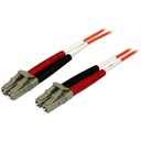 StarTech 3m Fiber Optic Cable - Multimode Duplex 50/125 - OFNP Plenum - LC/LC - OM2 - LC to LC Fiber Patch Cable