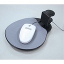UNDER DESK SWIVEL ERGONOMIC MOUSE PLATFORM BLACK