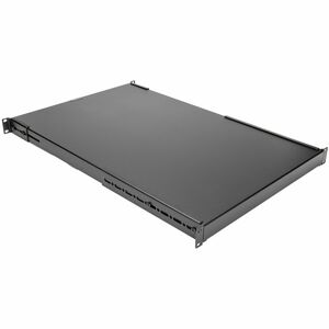 Rocstor Rack Shelf - For Rack, Cabinet, Equipment, Server, A/V Equipment, Patch Panel, Tools - 1U Rack Height x 19" Rack Width - Rack-mountable - 4 Post - Black - Cold-rolled Steel (CRS), SPCC - 265 lb Static/Stationary Weight Capacity
