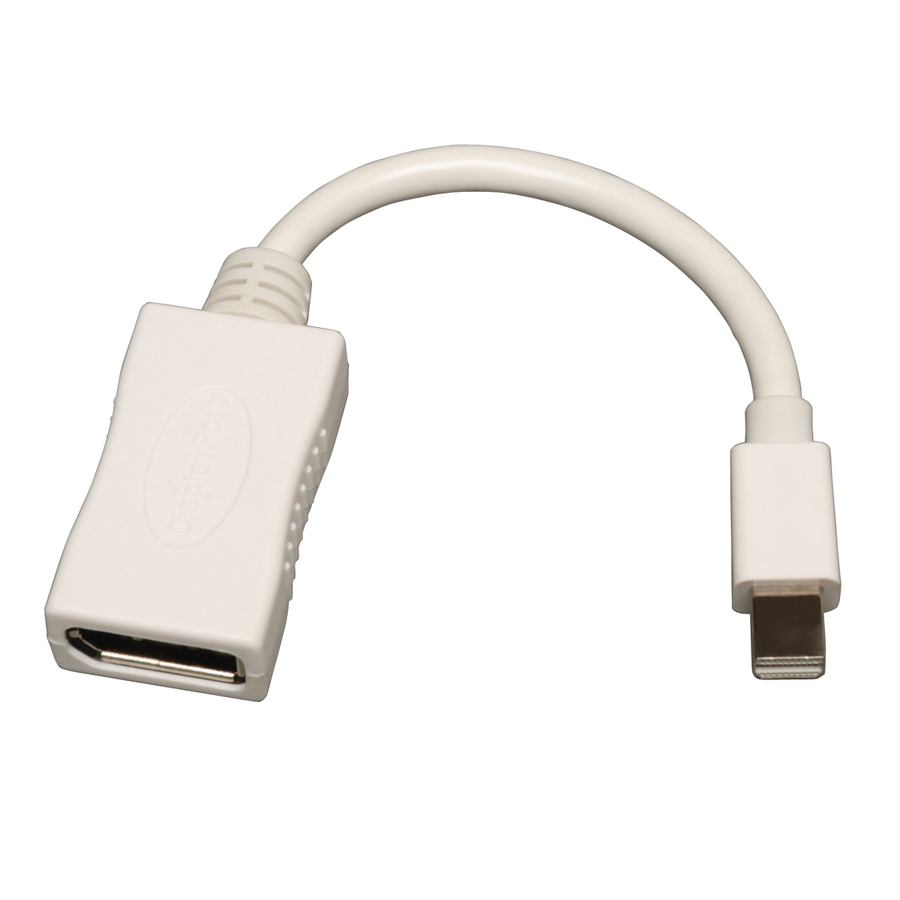 [04MiniDP2DP] Eaton Tripp Lite Series Keyspan Mini DisplayPort to DisplayPort Cable Adapter, Video Converter (M/F), 6-in. (15.24 cm)