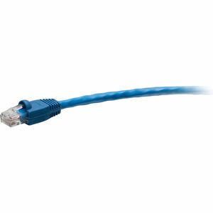 C2G F-Series Cat.6 Patch Network Cable - 10 ft Category 6 Network Cable for Network Device, Router, Hub, Server, Network Adapter, Switch - First End: 1 x RJ-45 Network - Male - Second End: 1 x RJ-45 Network - Male - 1 Gbit/s - Patch Cable - Gold Plated Contact - Riser - 24 AWG - Blue - TAA Compliant