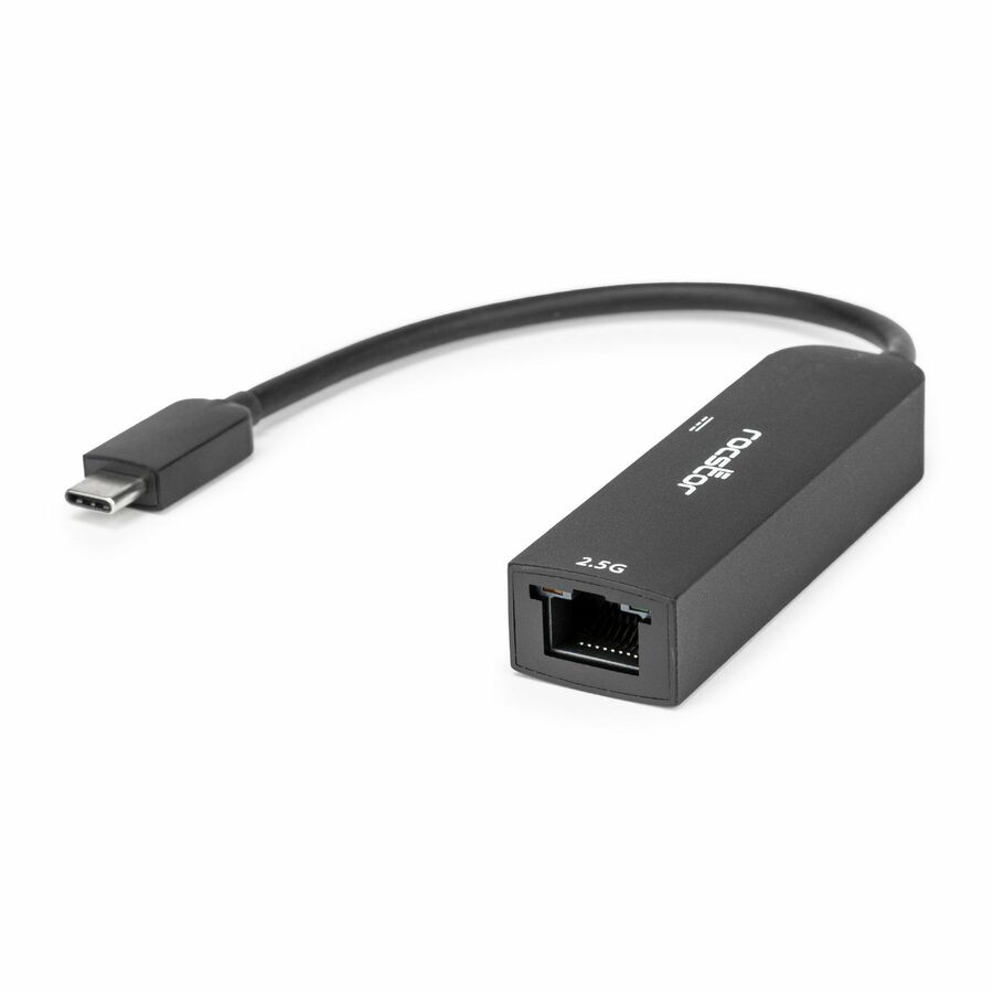 Rocstor Premium USB-C to 2.5 Gb Ethernet with USB-C 100W Power Delivery PD 3.0 Adapter
