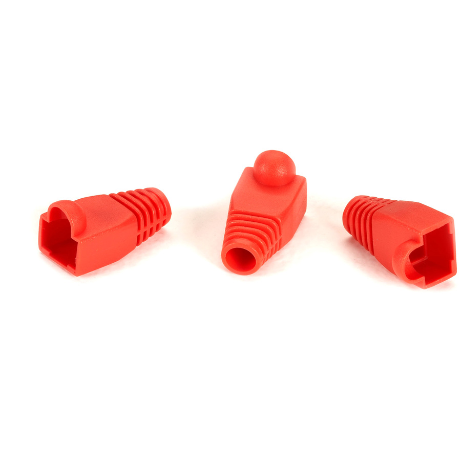 Black Box Snagless Cable Boot - Red, 50-Pack - Connector Boot - Red - 50 Pack