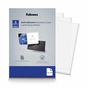 Fellowes Self-Adhesive Pouches - Business Card, 5mil, 5 pack