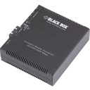 Black Box Gb ETH MED CONV 2-10/100/1000 COP 100/1000 MM FBR 850nm 0.5km SC - 2 x Network (RJ-45) - 1 x SC Ports - DuplexSC Port - Multi-mode - 850 nm Fiber - Gigabit Ethernet - 10/100/1000Base-T - 0.55 km - AC - TAA Compliant