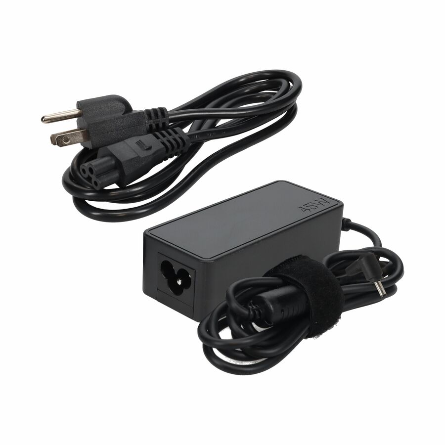 AddOn Lenovo ADLX45DLC3A Compatible 45W 20V at 2.25A Black 3.0 mm x 1.0 mm Laptop Power Adapter and Cable